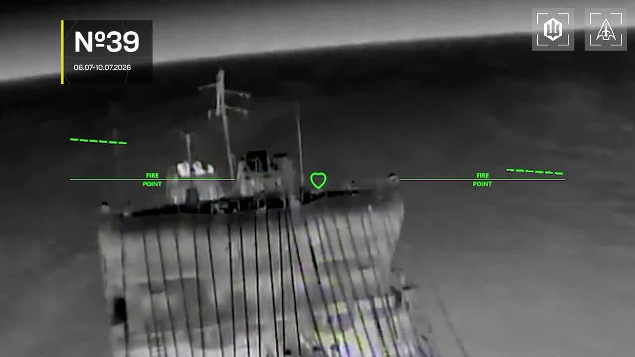 13 vessels of Russian shadow fleet were targeted near Crimea overnight