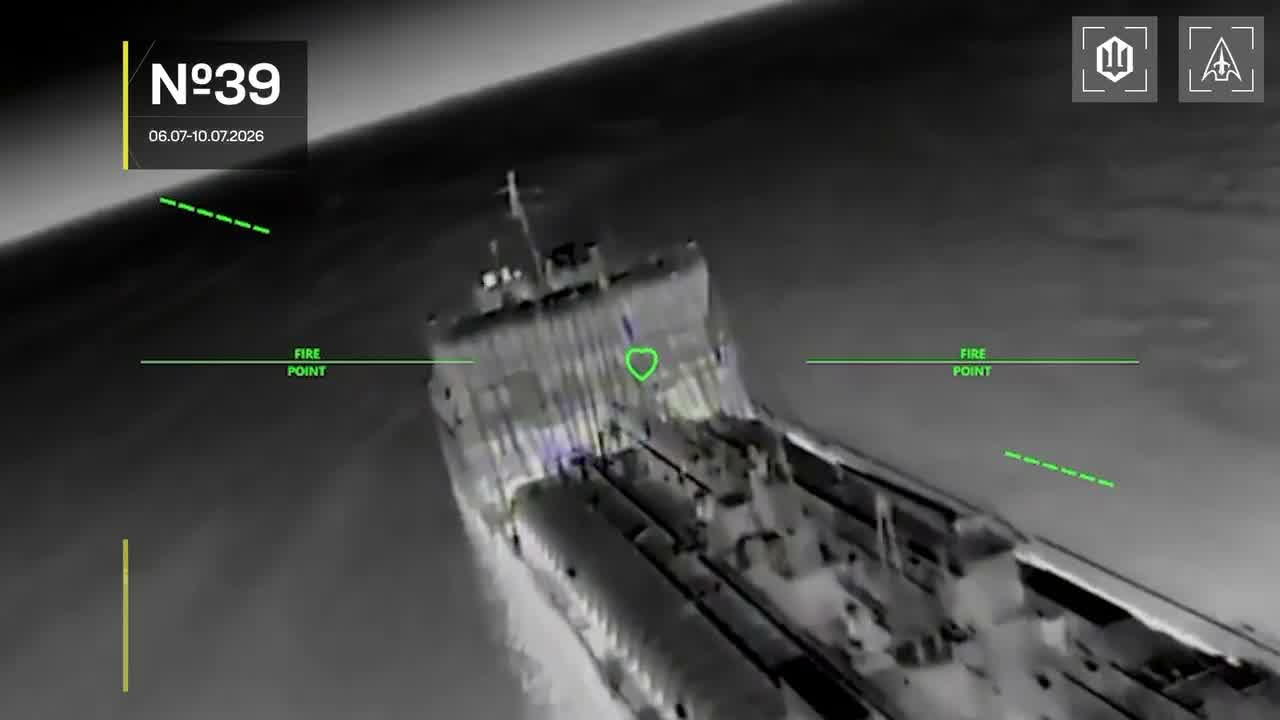 13 vessels of Russian shadow fleet were targeted near Crimea overnight