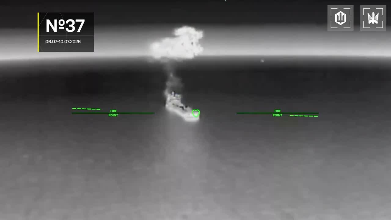 13 vessels of Russian shadow fleet were targeted near Crimea overnight