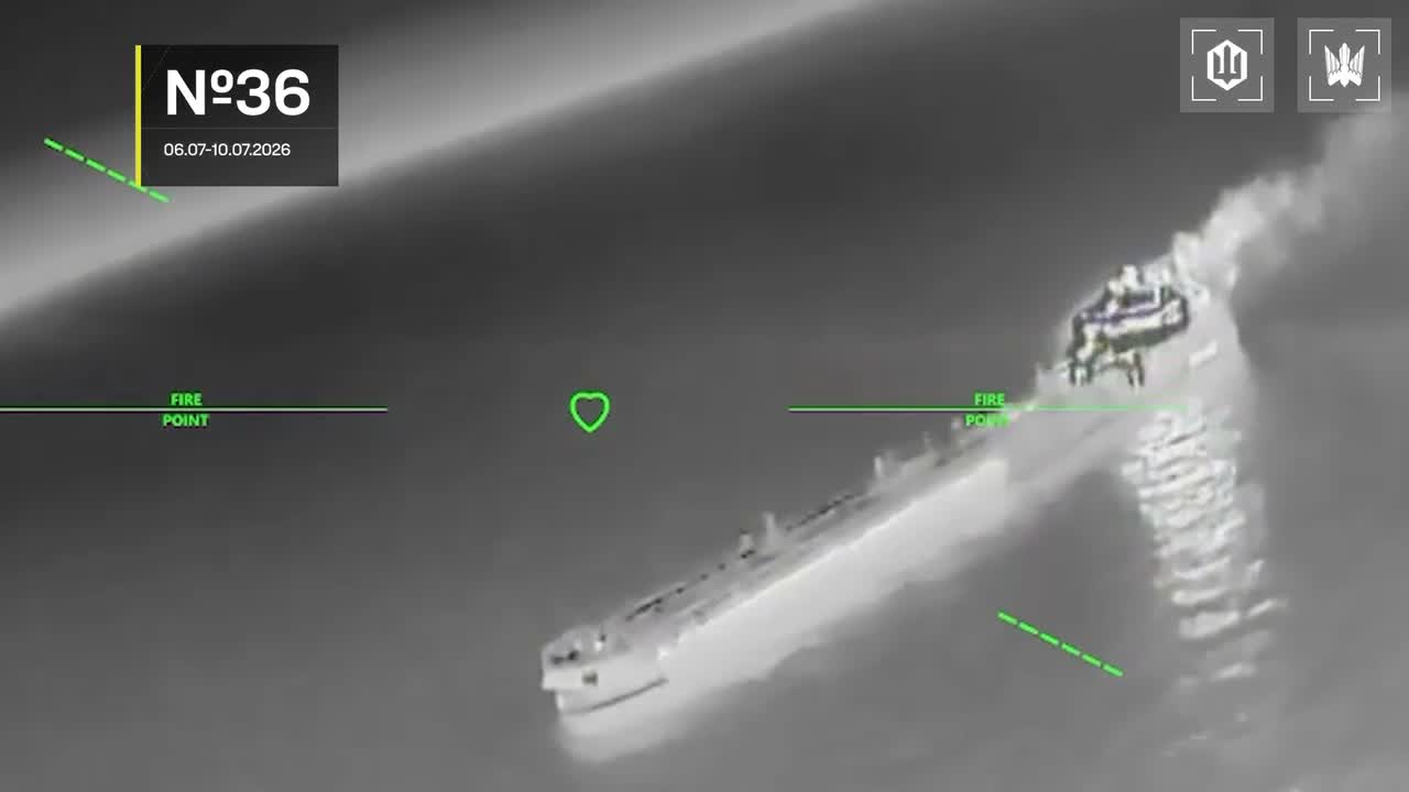13 vessels of Russian shadow fleet were targeted near Crimea overnight