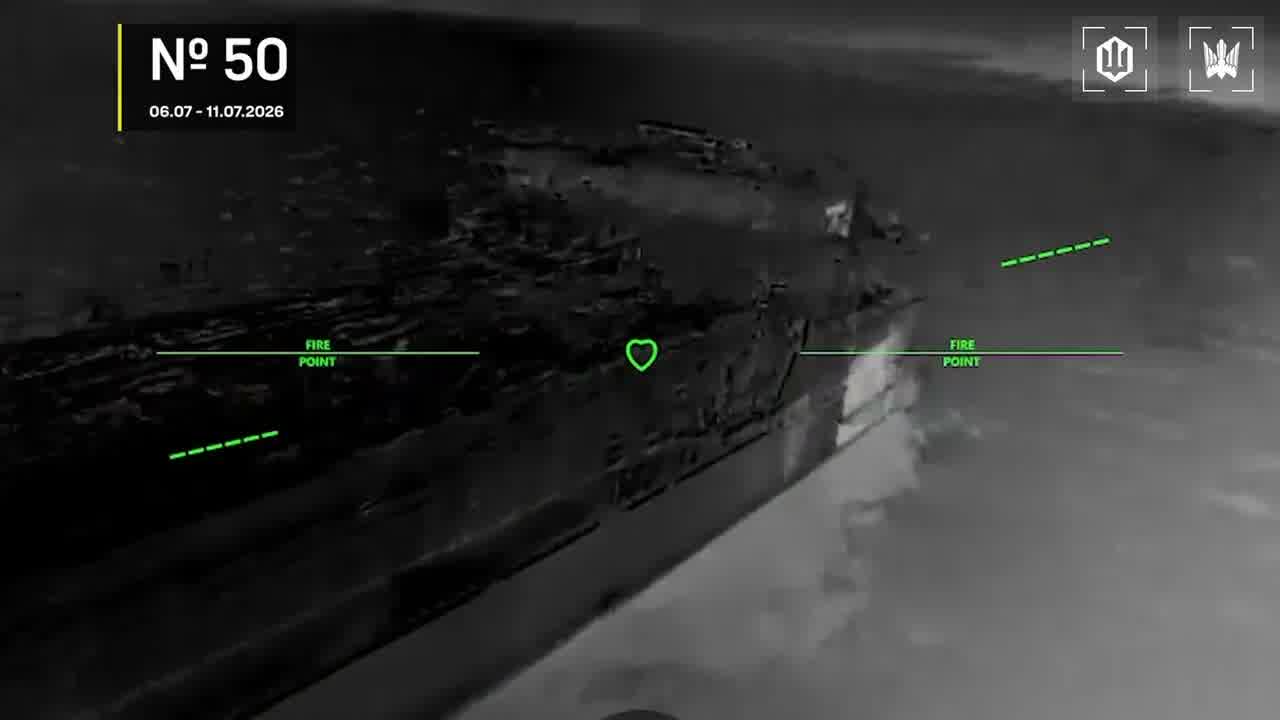 Drones hit 28 vessels in Azov Sea overnight