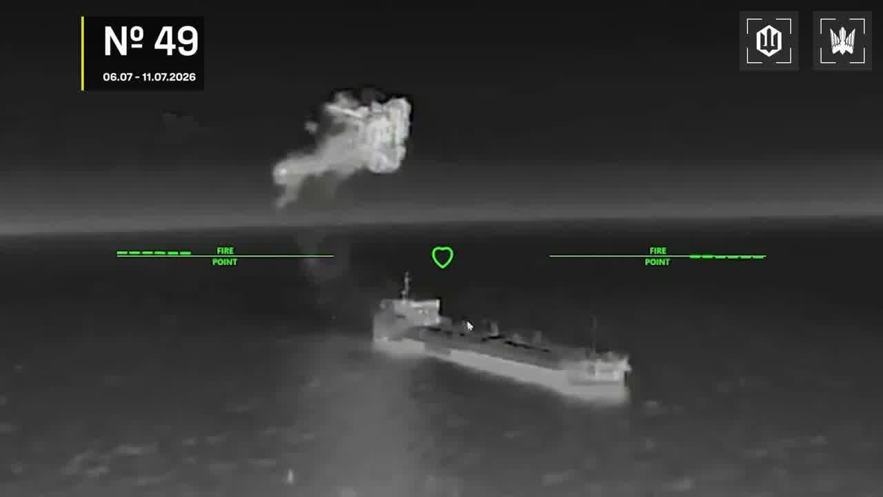 Drones hit 28 vessels in Azov Sea overnight