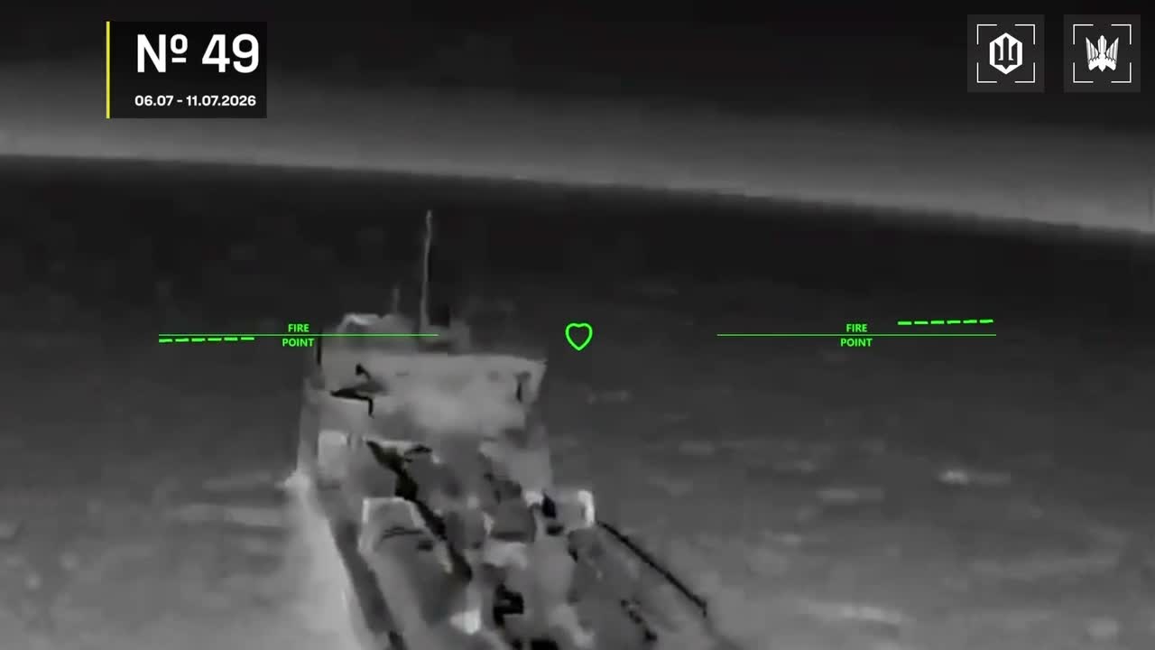 Drones hit 28 vessels in Azov Sea overnight