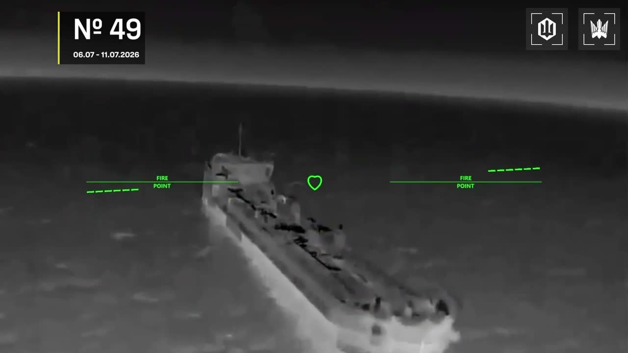 Drones hit 28 vessels in Azov Sea overnight