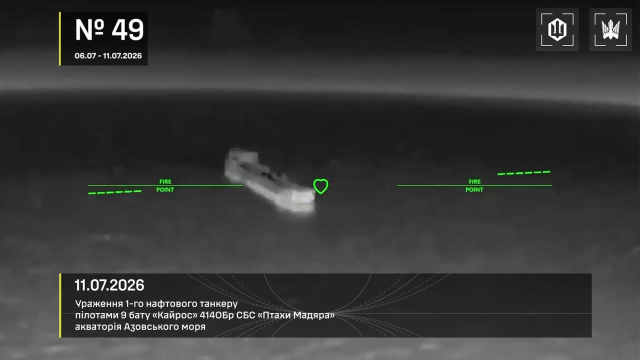Drones hit 28 vessels in Azov Sea overnight