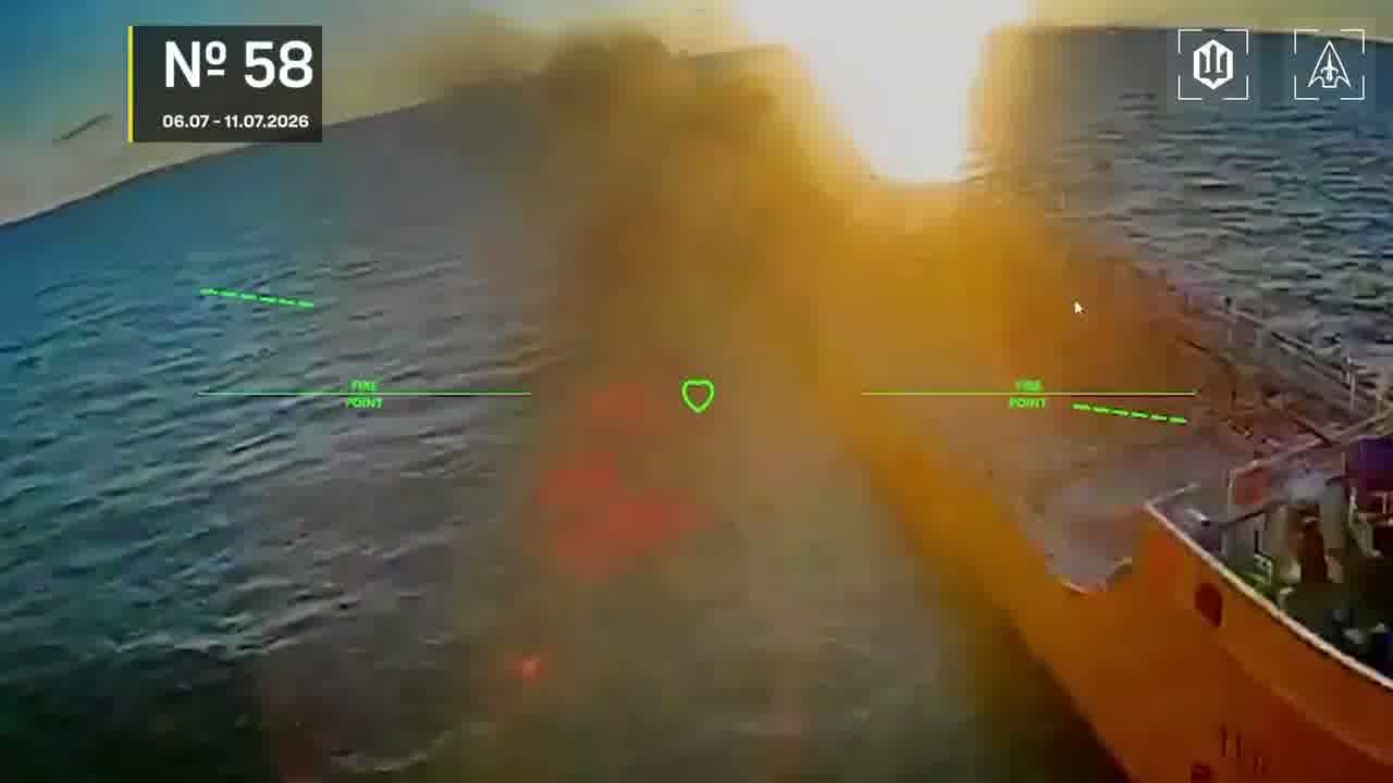 Drones hit 28 vessels in Azov Sea overnight