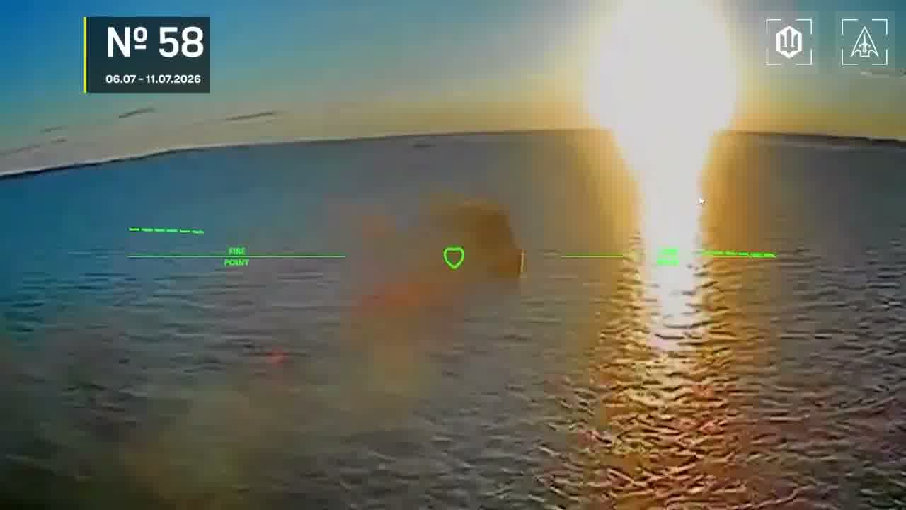 Drones hit 28 vessels in Azov Sea overnight