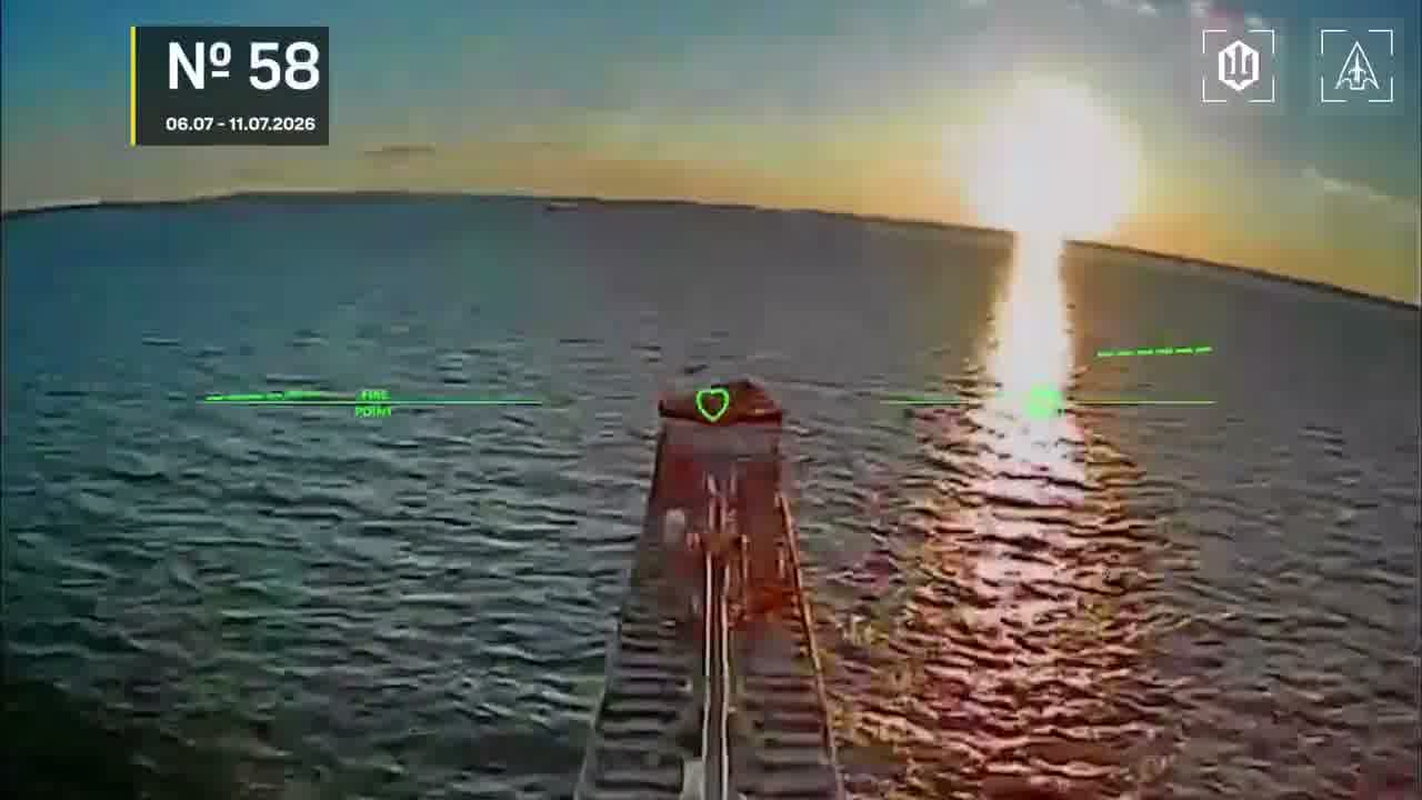 Drones hit 28 vessels in Azov Sea overnight