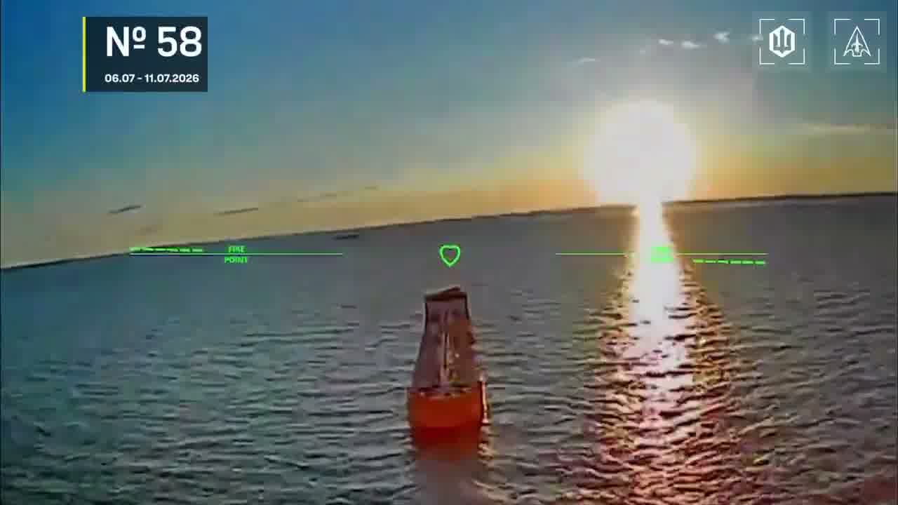 Drones hit 28 vessels in Azov Sea overnight