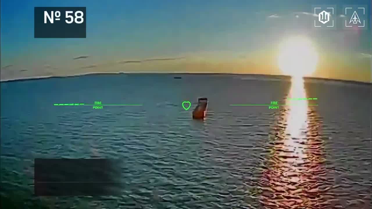 Drones hit 28 vessels in Azov Sea overnight
