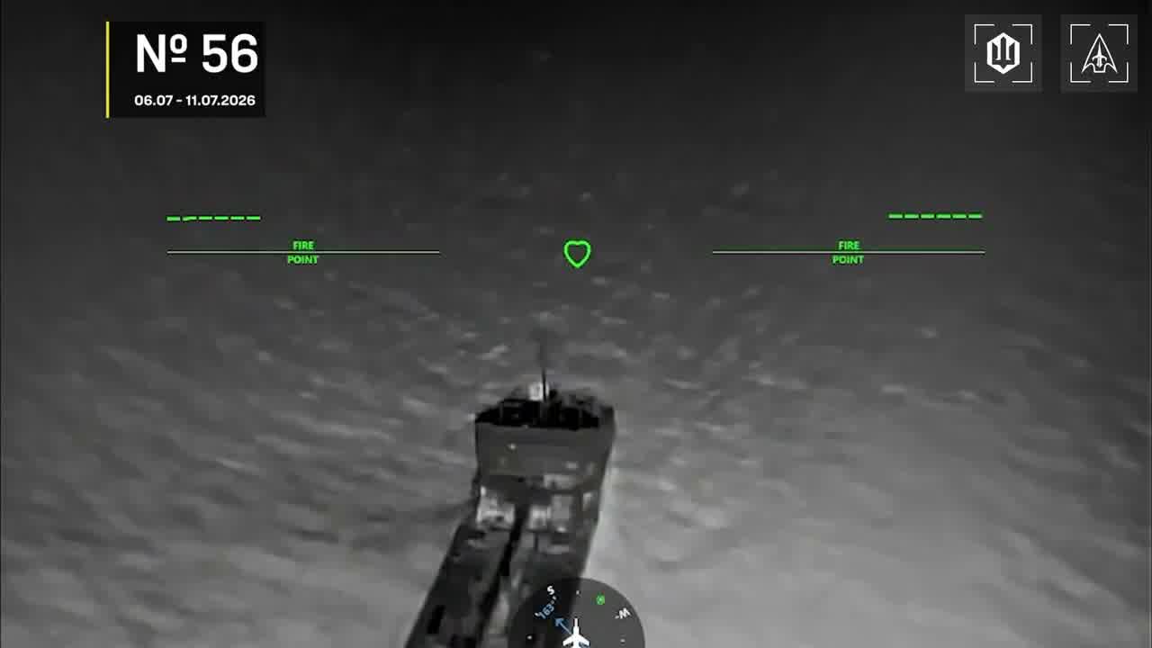 Drones hit 28 vessels in Azov Sea overnight
