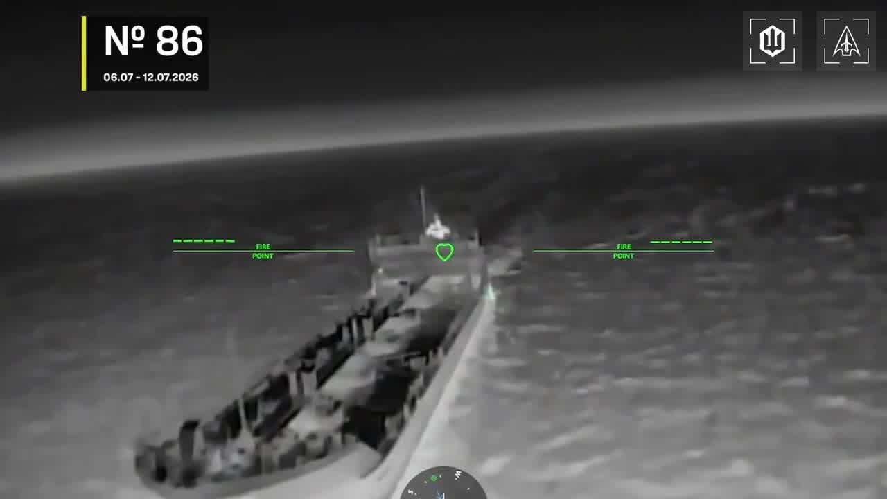 Ukrainian drones have attacked 14 Russian vessels overnight