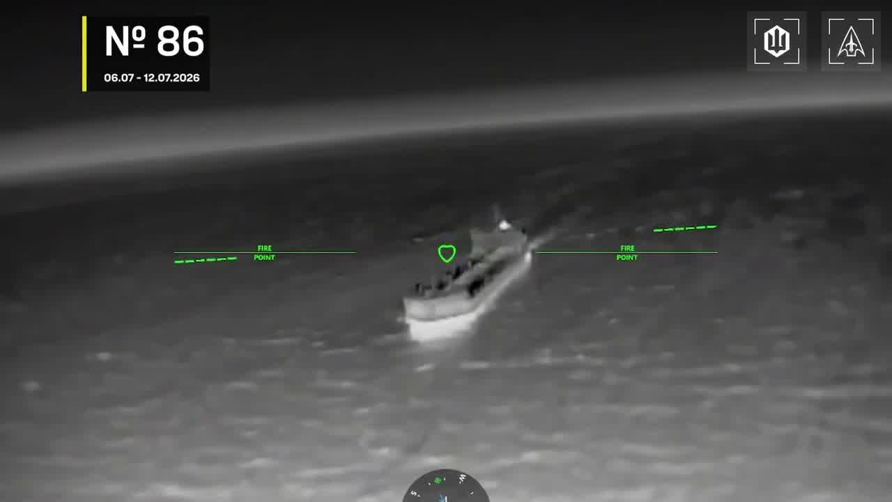 Ukrainian drones have attacked 14 Russian vessels overnight