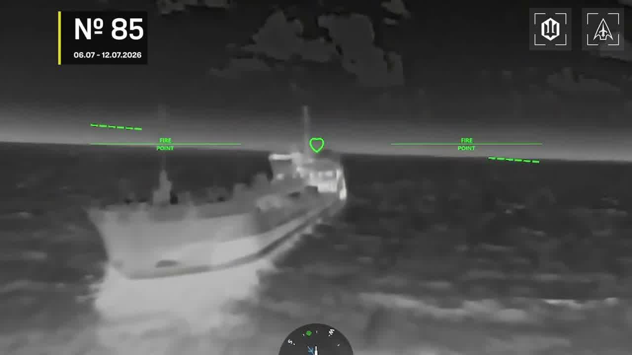 Ukrainian drones have attacked 14 Russian vessels overnight