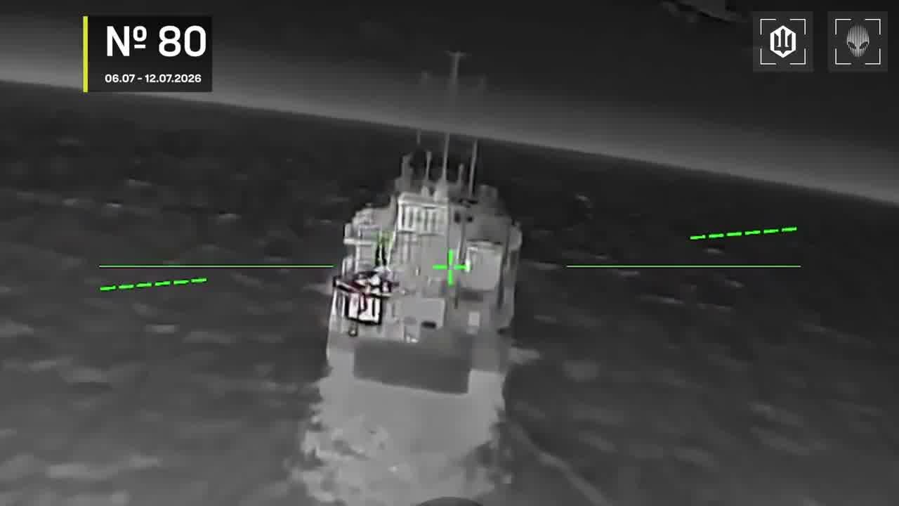 Ukrainian drones have attacked 14 Russian vessels overnight