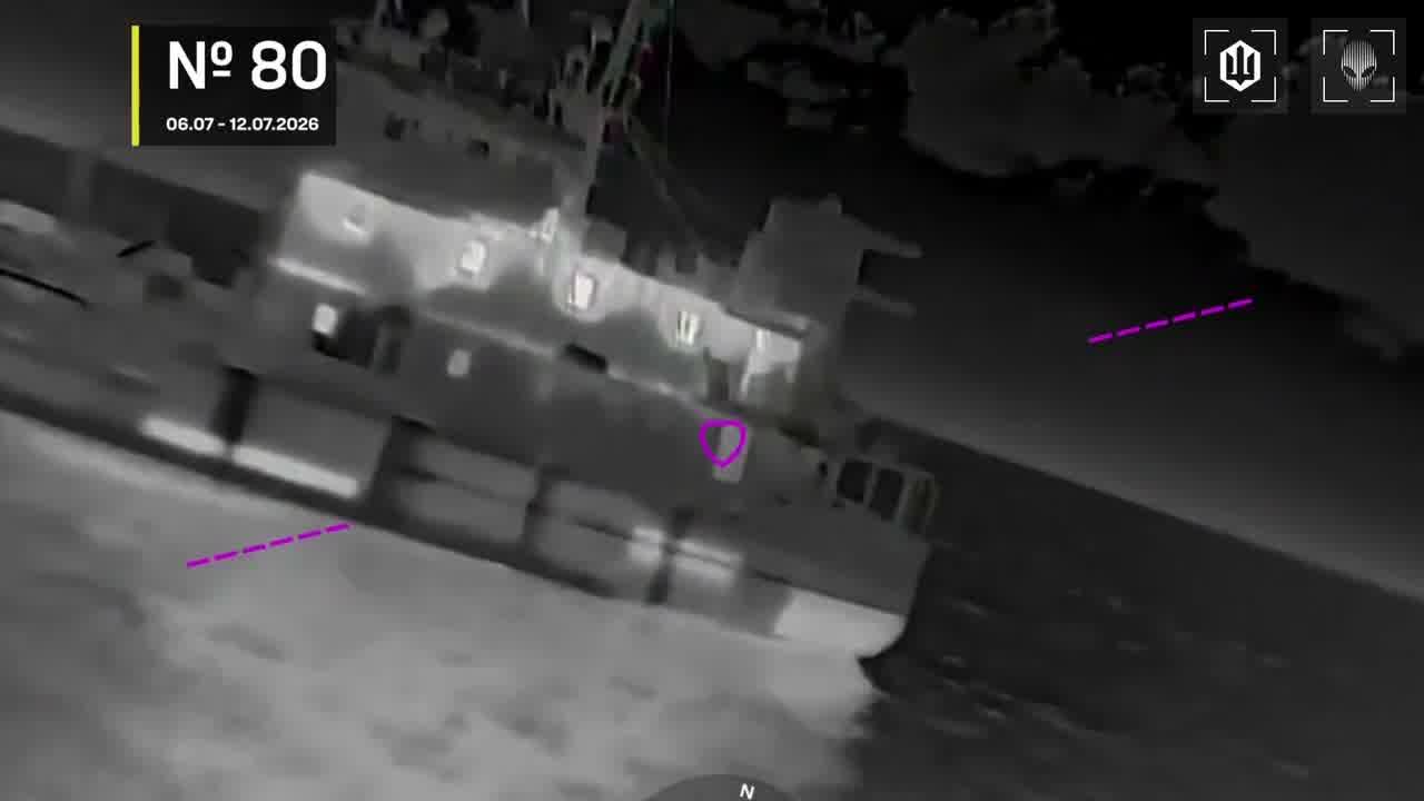 Ukrainian drones have attacked 14 Russian vessels overnight