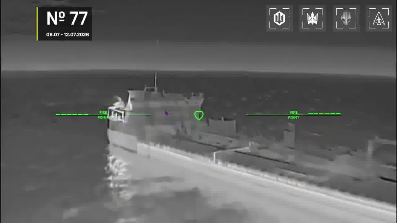 Ukrainian drones have attacked 14 Russian vessels overnight
