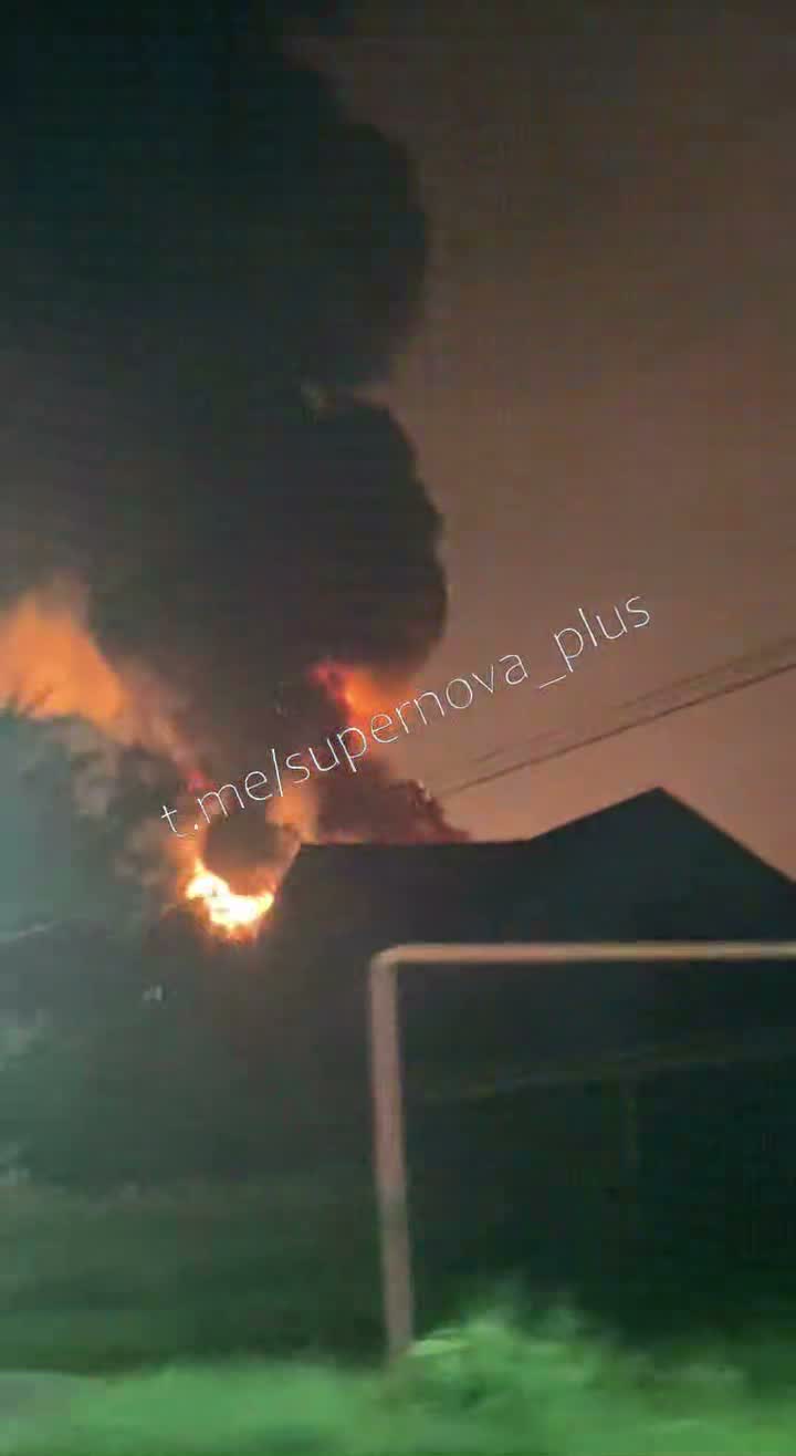 Oil depot was attacked in Mikhaylovsk, Stavropol Krai of Russia