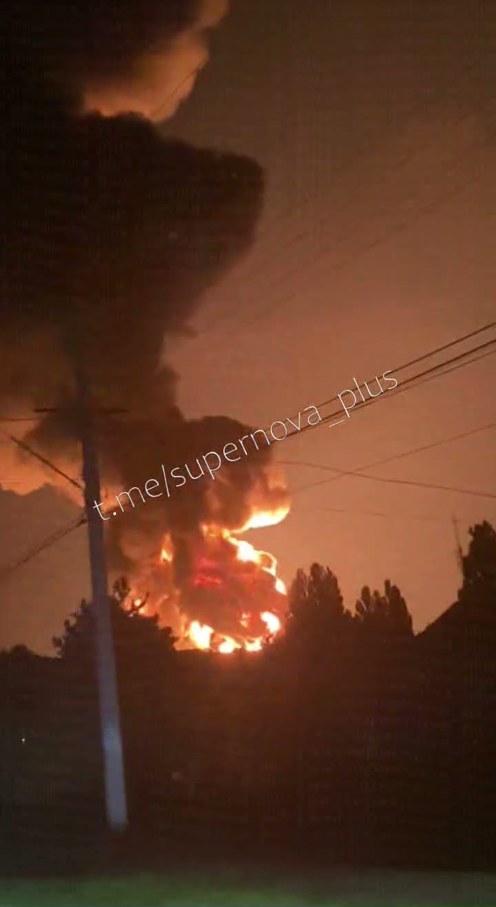 Oil depot was attacked in Mikhaylovsk, Stavropol Krai of Russia