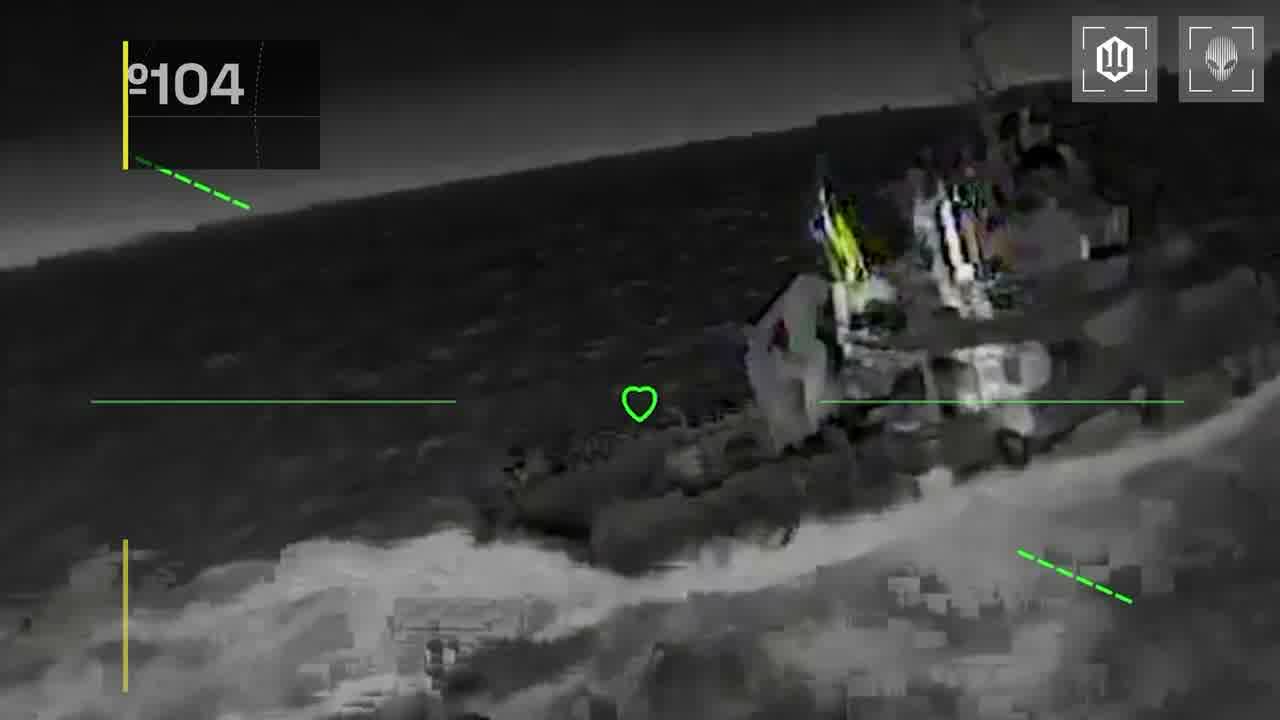 Ukrainian drones have hit 15 Russian vessels in the Sea of Azov overnight