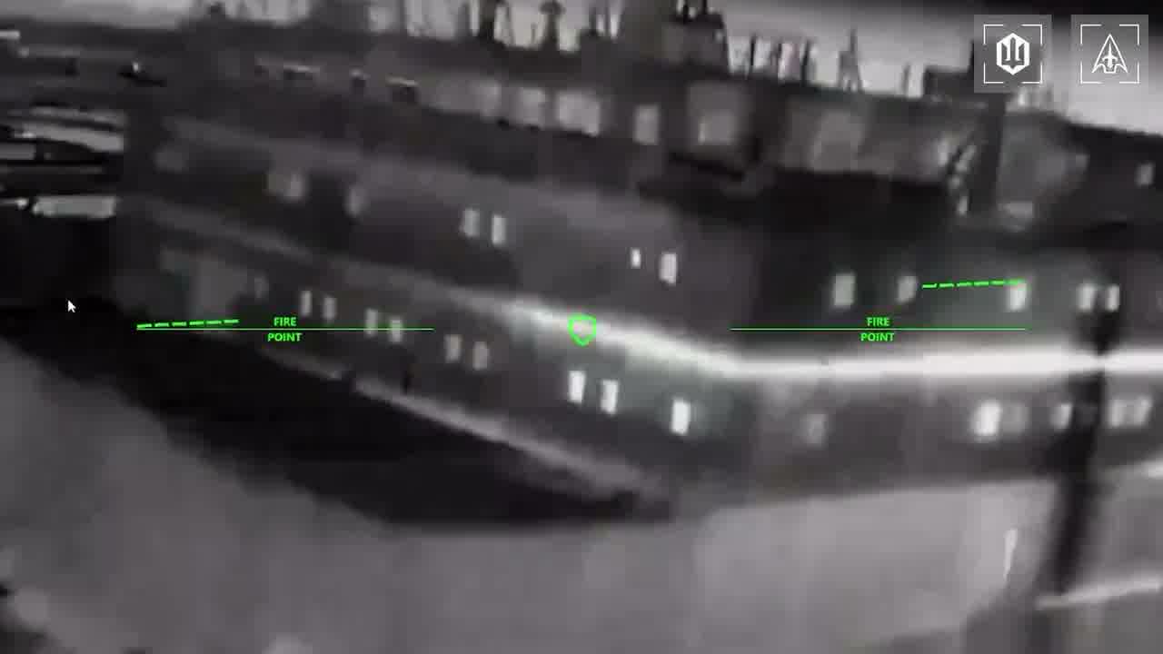 Ukrainian drones have hit 15 Russian vessels in the Sea of Azov overnight