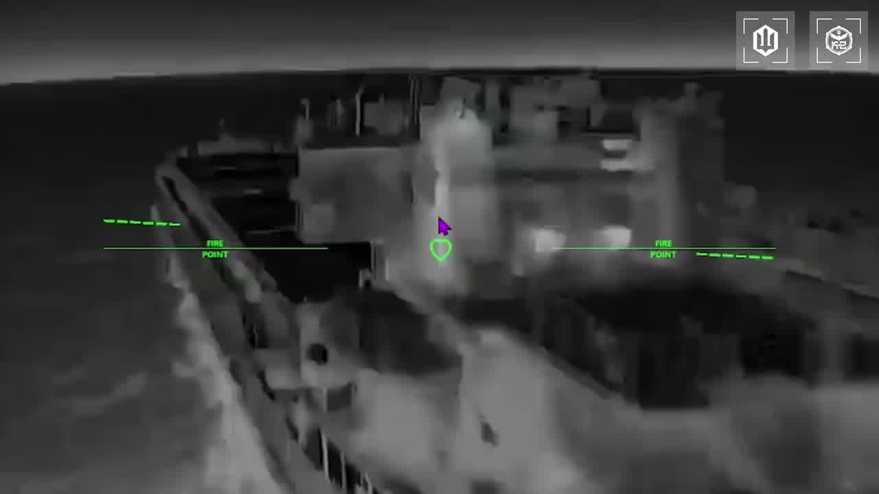 Ukrainian drones have hit 15 Russian vessels in the Sea of Azov overnight