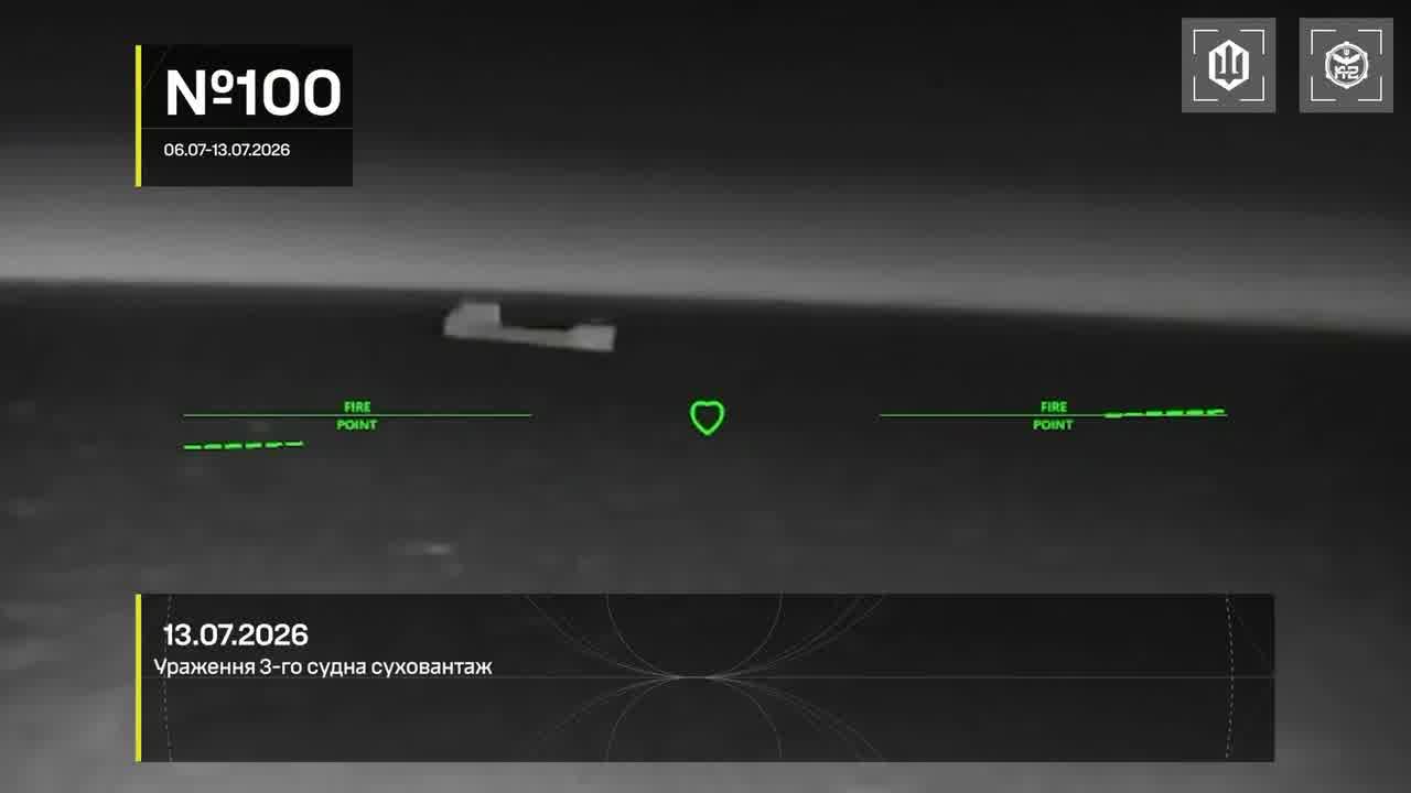 Ukrainian drones have hit 15 Russian vessels in the Sea of Azov overnight