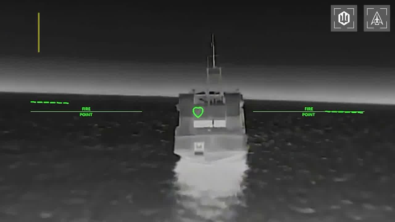 Ukrainian drones have hit 15 Russian vessels in the Sea of Azov overnight