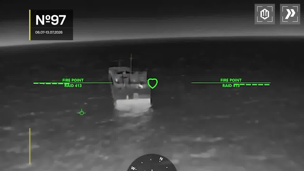 Ukrainian drones have hit 15 Russian vessels in the Sea of Azov overnight