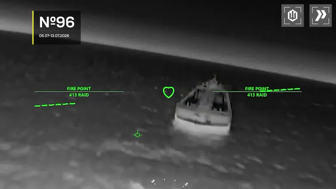 Ukrainian drones have hit 15 Russian vessels in the Sea of Azov overnight