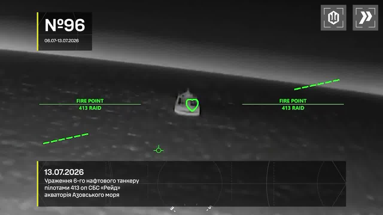 Ukrainian drones have hit 15 Russian vessels in the Sea of Azov overnight