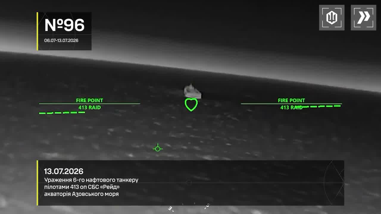 Ukrainian drones have hit 15 Russian vessels in the Sea of Azov overnight