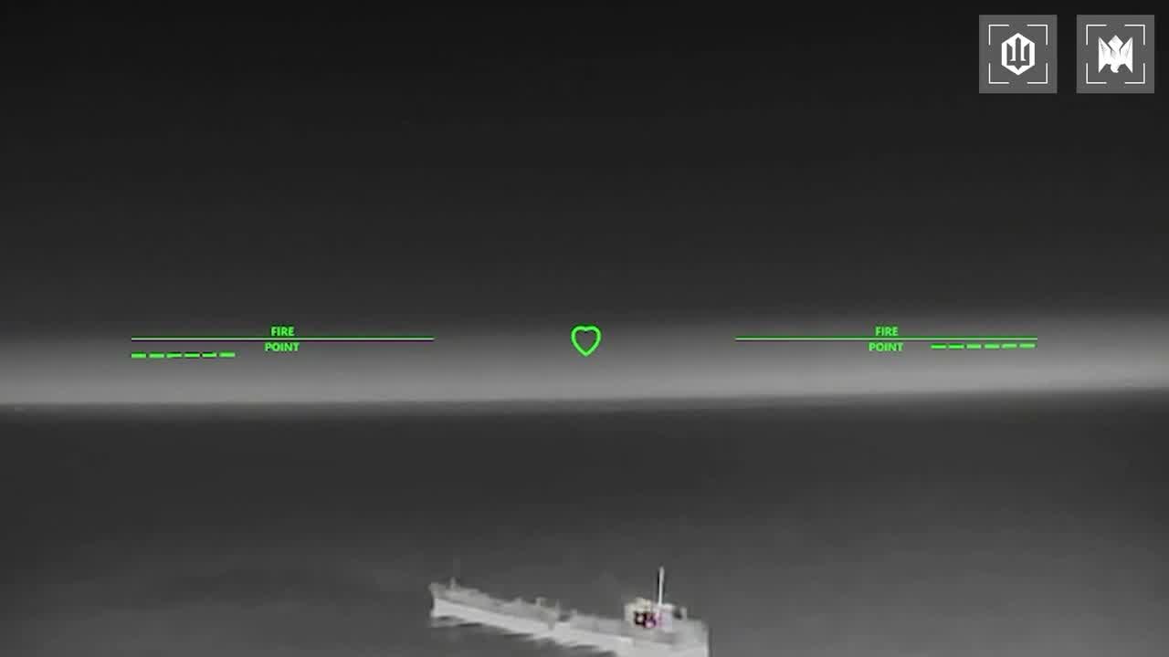 Ukrainian drones have hit 15 Russian vessels in the Sea of Azov overnight