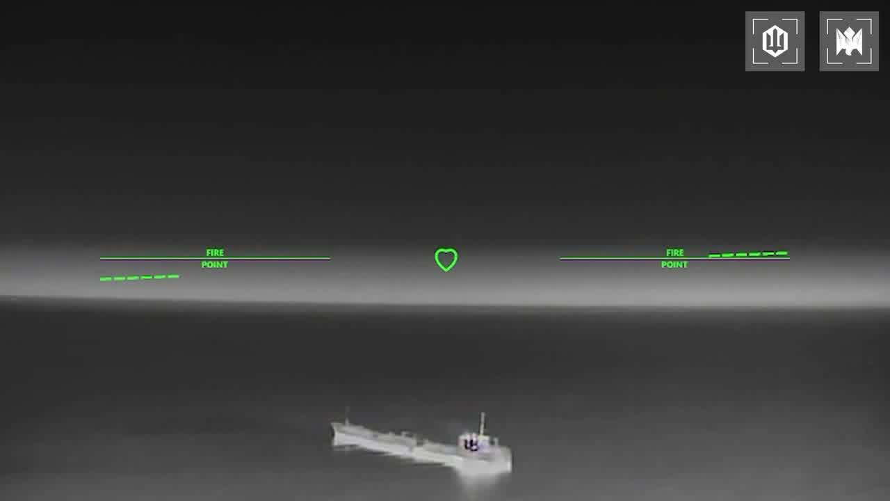 Ukrainian drones have hit 15 Russian vessels in the Sea of Azov overnight