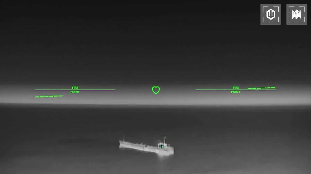 Ukrainian drones have hit 15 Russian vessels in the Sea of Azov overnight