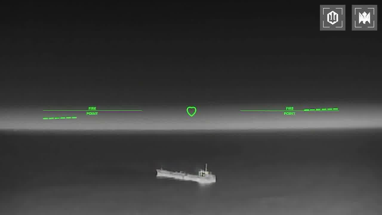 Ukrainian drones have hit 15 Russian vessels in the Sea of Azov overnight