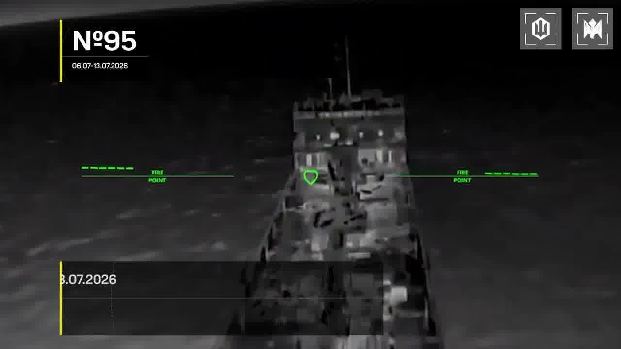 Ukrainian drones have hit 15 Russian vessels in the Sea of Azov overnight