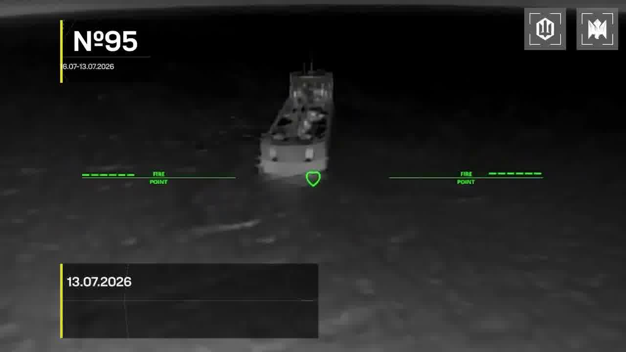 Ukrainian drones have hit 15 Russian vessels in the Sea of Azov overnight