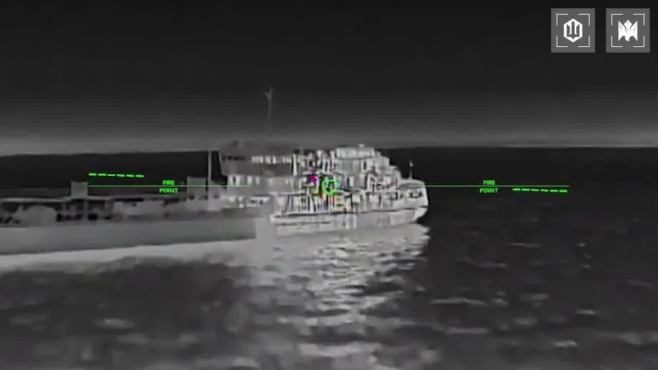 Ukrainian drones have hit 15 Russian vessels in the Sea of Azov overnight