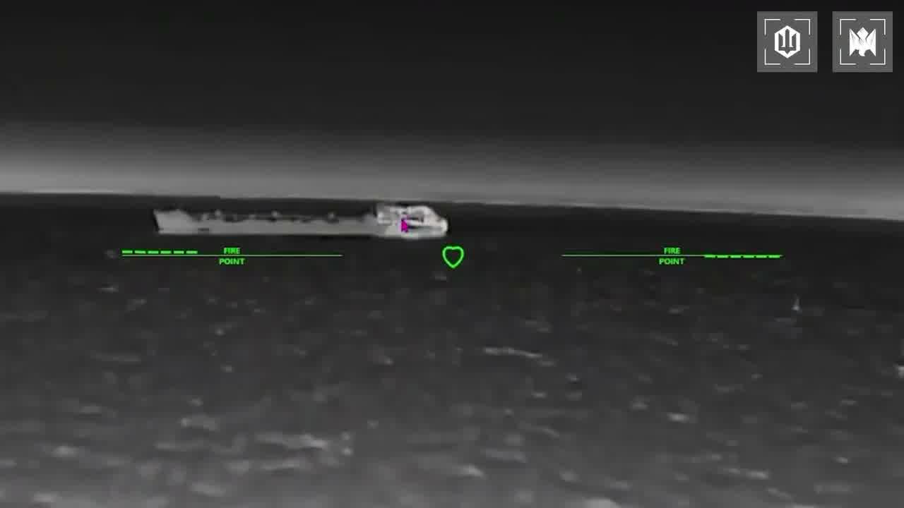 Ukrainian drones have hit 15 Russian vessels in the Sea of Azov overnight