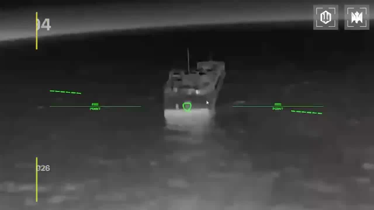 Ukrainian drones have hit 15 Russian vessels in the Sea of Azov overnight