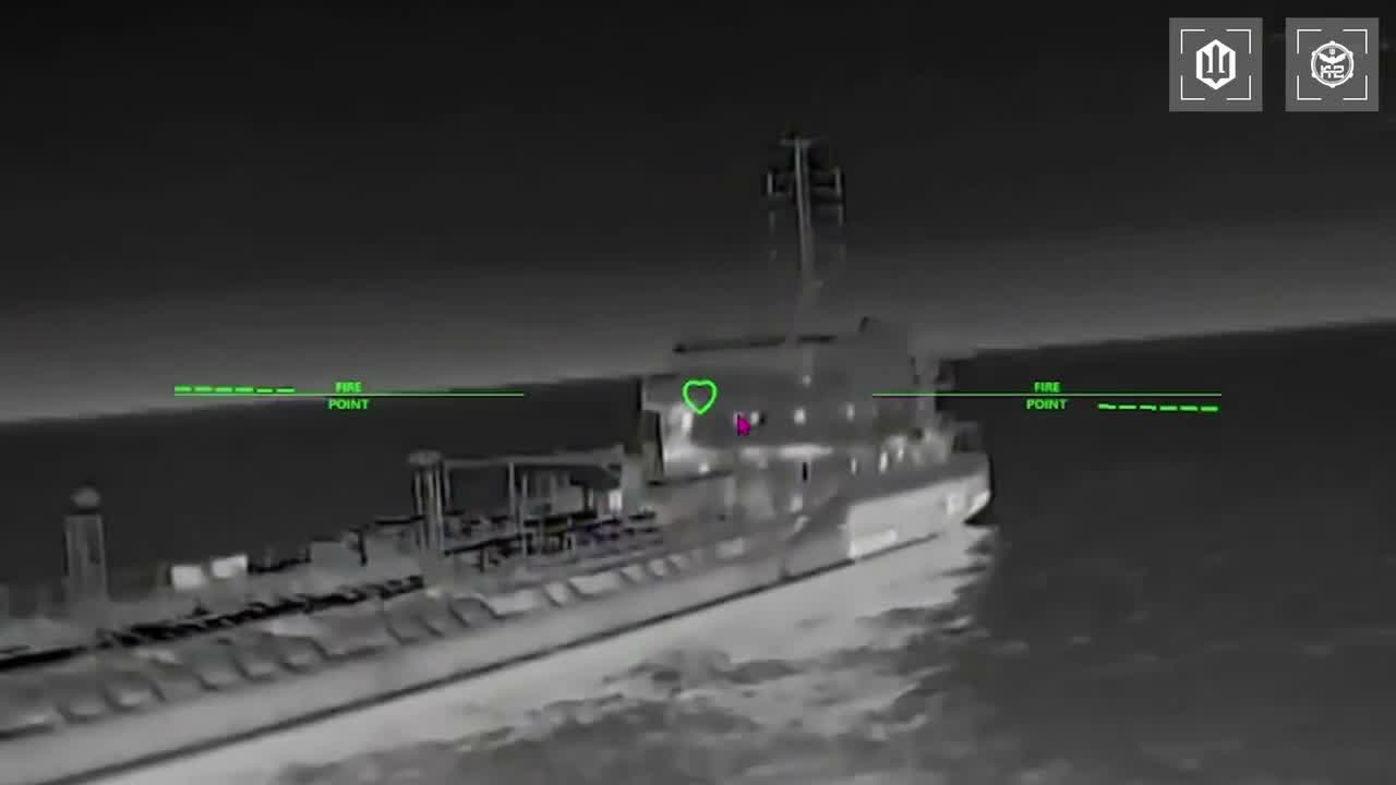 Ukrainian drones have hit 15 Russian vessels in the Sea of Azov overnight