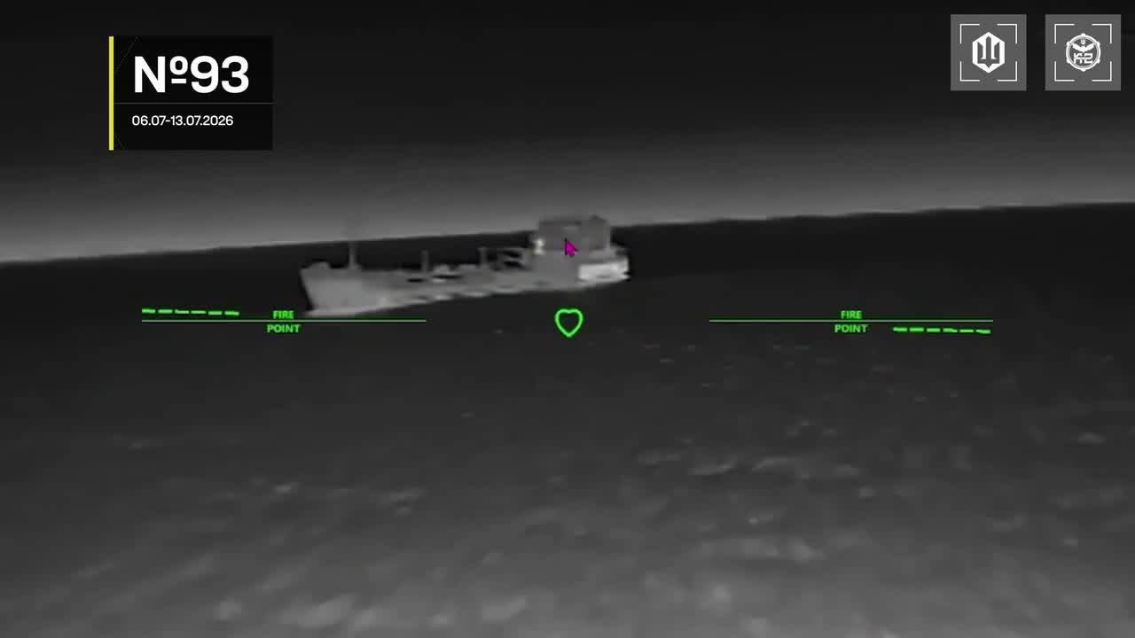 Ukrainian drones have hit 15 Russian vessels in the Sea of Azov overnight