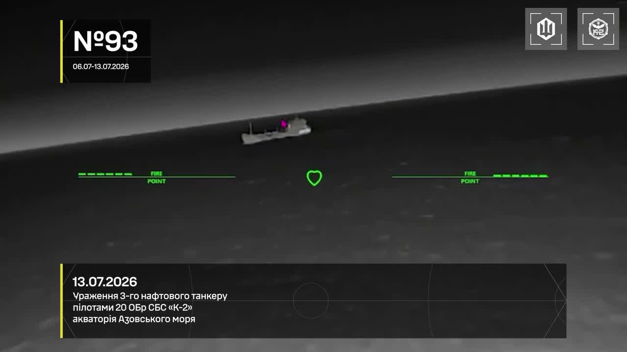 Ukrainian drones have hit 15 Russian vessels in the Sea of Azov overnight