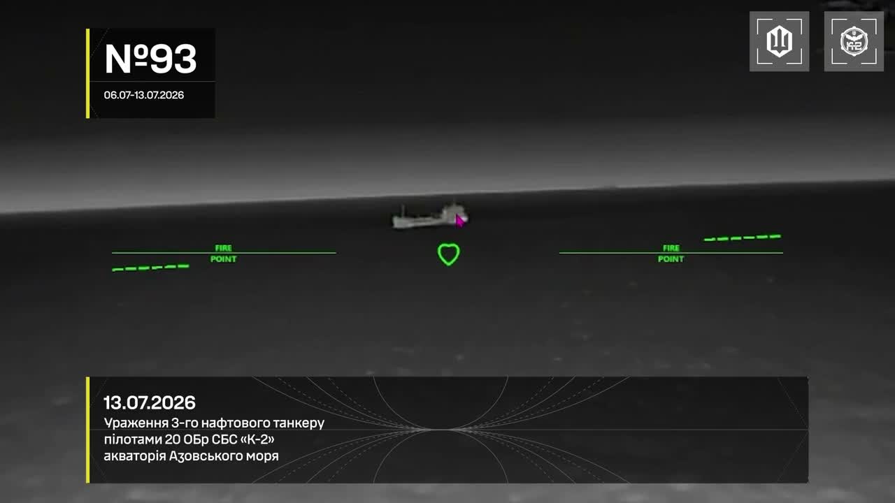 Ukrainian drones have hit 15 Russian vessels in the Sea of Azov overnight