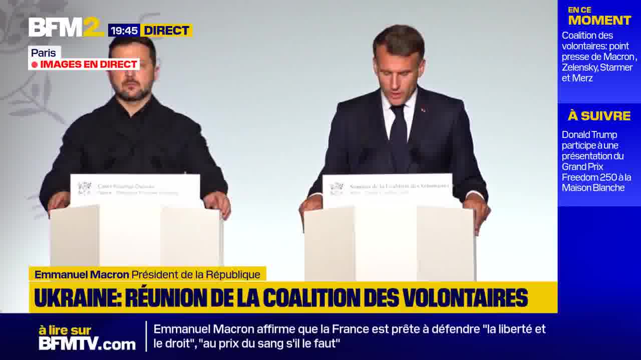 We have assembled a new coalition: the anti-ballistic missile coalition, Emmanuel Macron declared at a press conference following the meeting of the coalition of volunteers in support of Ukraine against Russia's war of aggression.