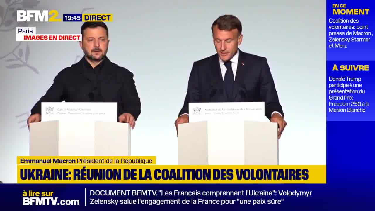 We have assembled a new coalition: the anti-ballistic missile coalition, Emmanuel Macron declared at a press conference following the meeting of the coalition of volunteers in support of Ukraine against Russia's war of aggression.