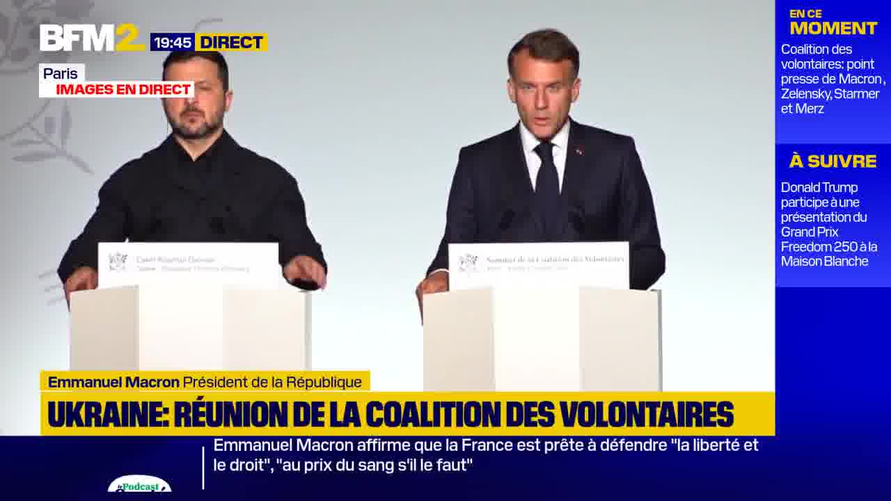 We have assembled a new coalition: the anti-ballistic missile coalition, Emmanuel Macron declared at a press conference following the meeting of the coalition of volunteers in support of Ukraine against Russia's war of aggression.