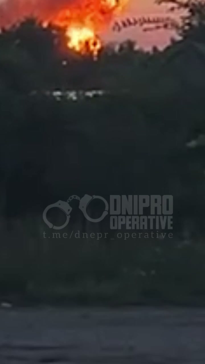 Big fire in Dniprovskyi district after drone strike