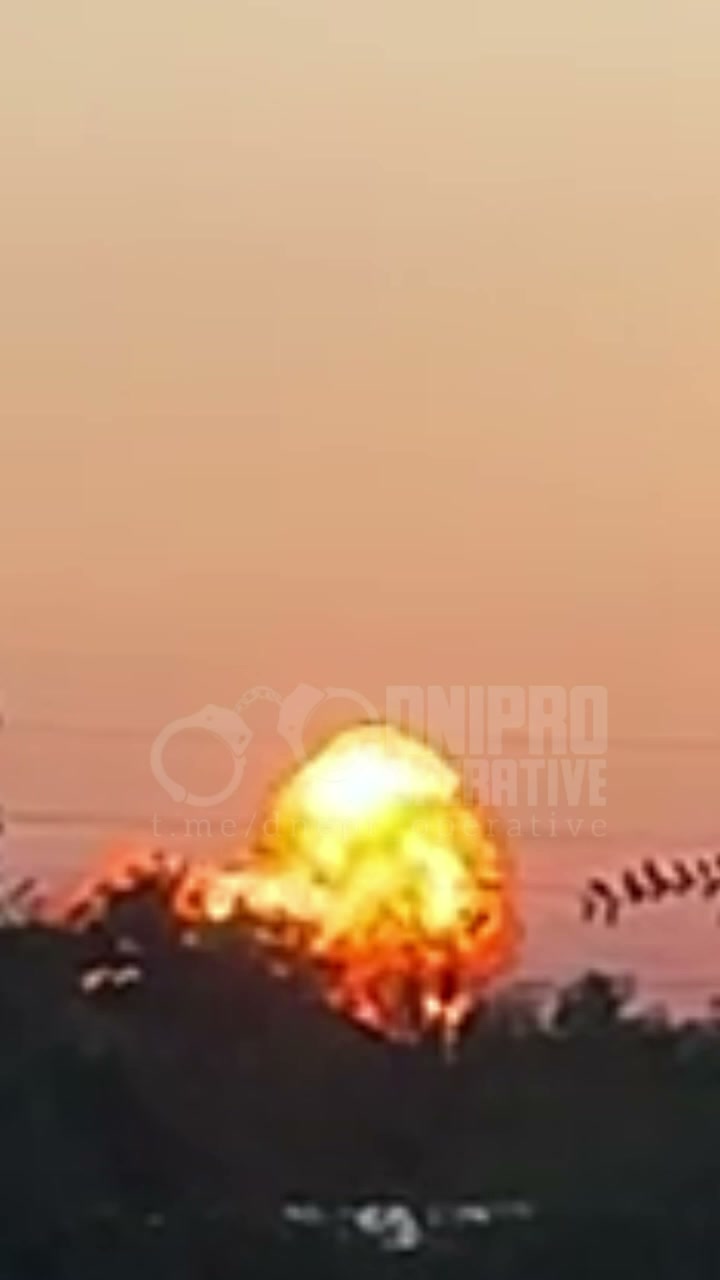 Big fire in Dniprovskyi district after drone strike
